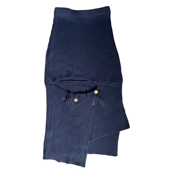 Low Classic navy knit midi skirt - Picture 3 of 8